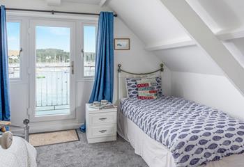 Bedroom 2 benefits from a balcony where you can enjoy al fresco drinks, fresh Cornish air and jaw-dropping views!