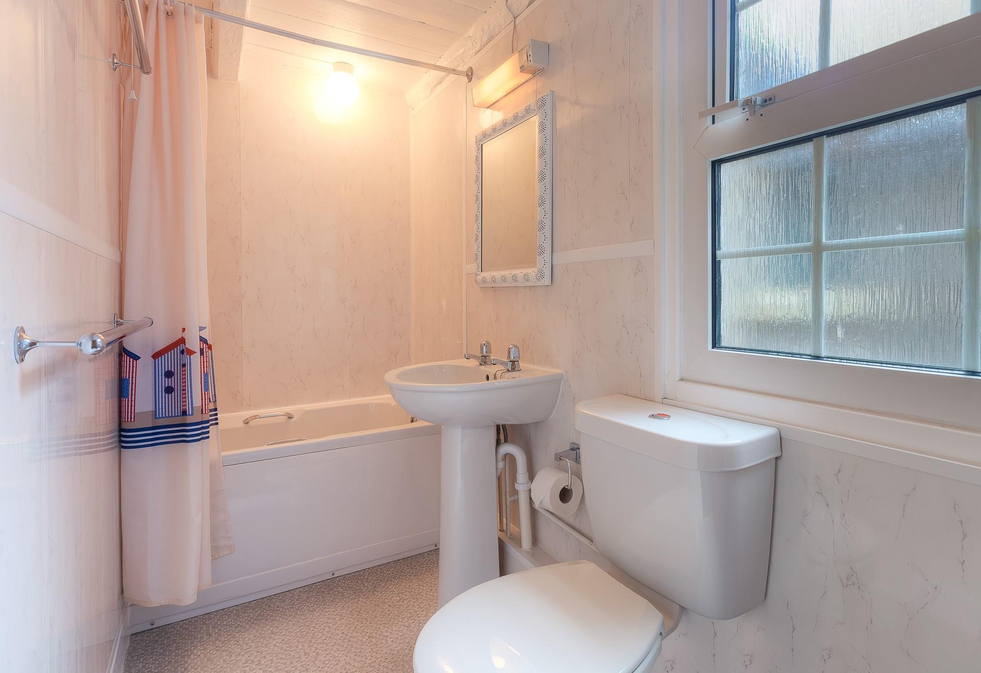 Wash off sandy toes in the shower or run yourself a relaxing bath.