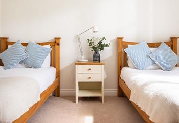 The twin room is ideal for two children sharing. 