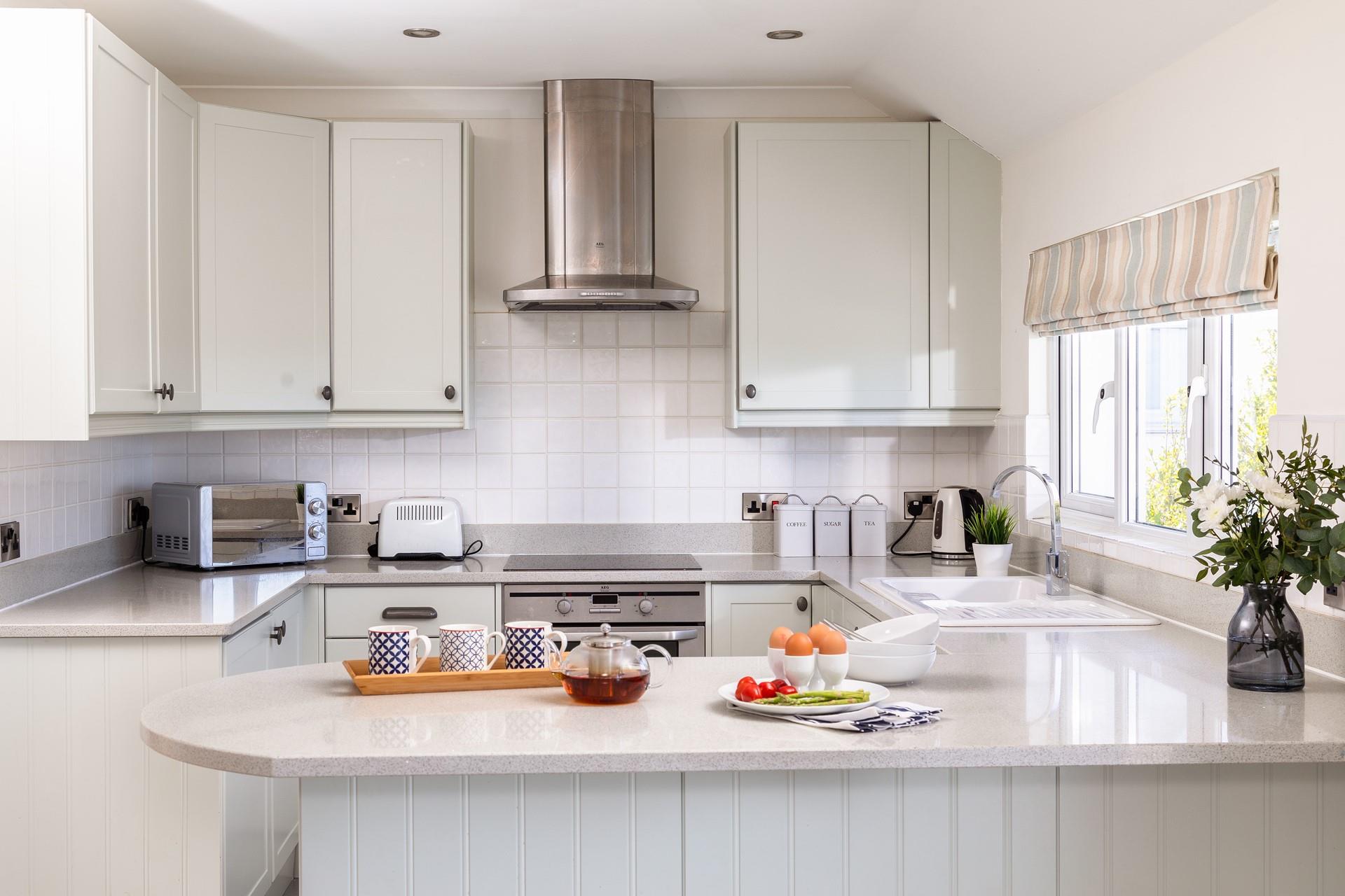 The kitchen has all you need for your time at Lauriston; why not pack up a picnic for a day at the beach?