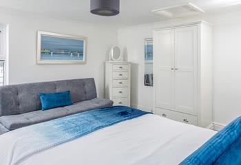 The sofa in bedroom 4 can also be made into a single bed, so extended family can all enjoy a break to St Ives.