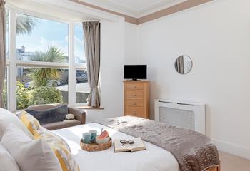 Bedroom 1 is on the ground floor and is filled with homely touches.