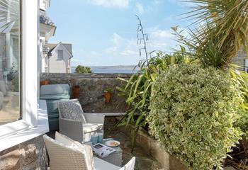 Sip a cuppa in the morning and enjoy the view.