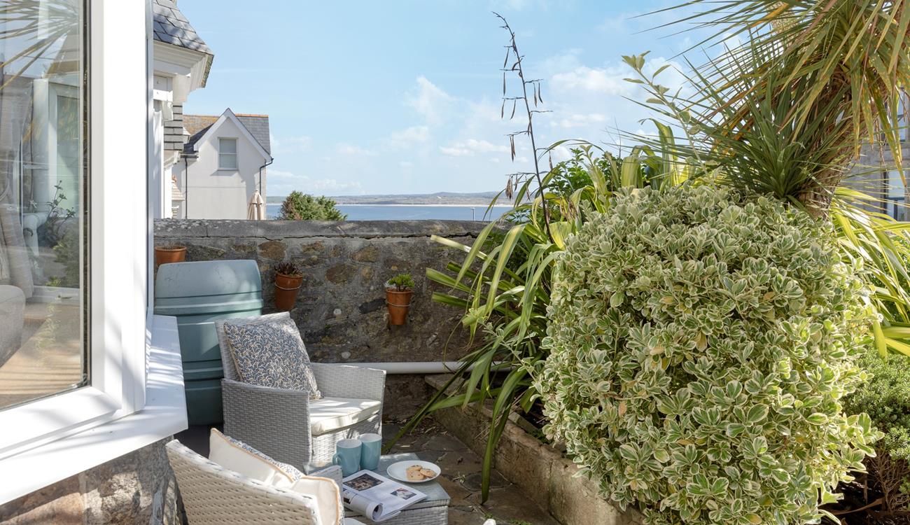 Sip a cuppa in the morning and enjoy the view.