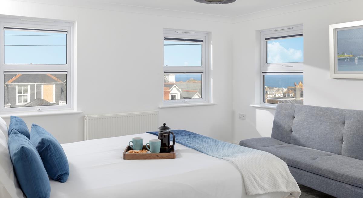 The sofa in bedroom 4 can also be made into a single bed, so extended family can all enjoy a break to St Ives.