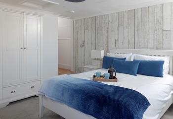 Bedroom 4 offers sea views to wake up to.
