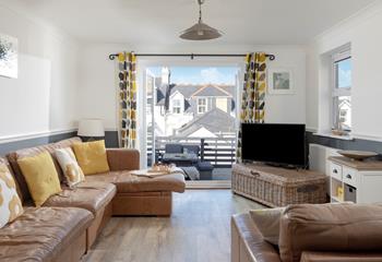 Sit and relax in your cosy sitting room after a day of exploring Cornwall.