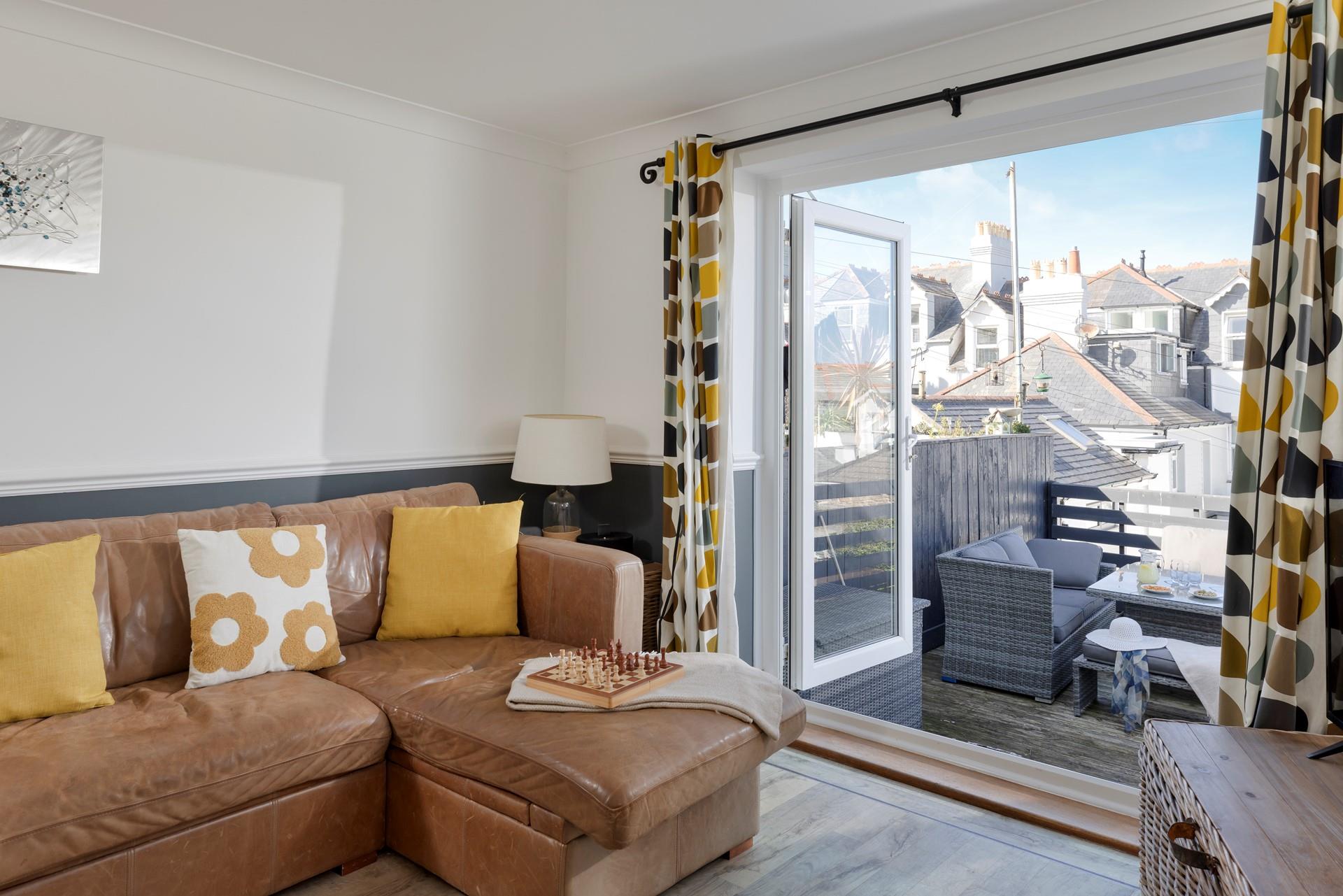 Open the patio doors and let the warm summer breeze through.