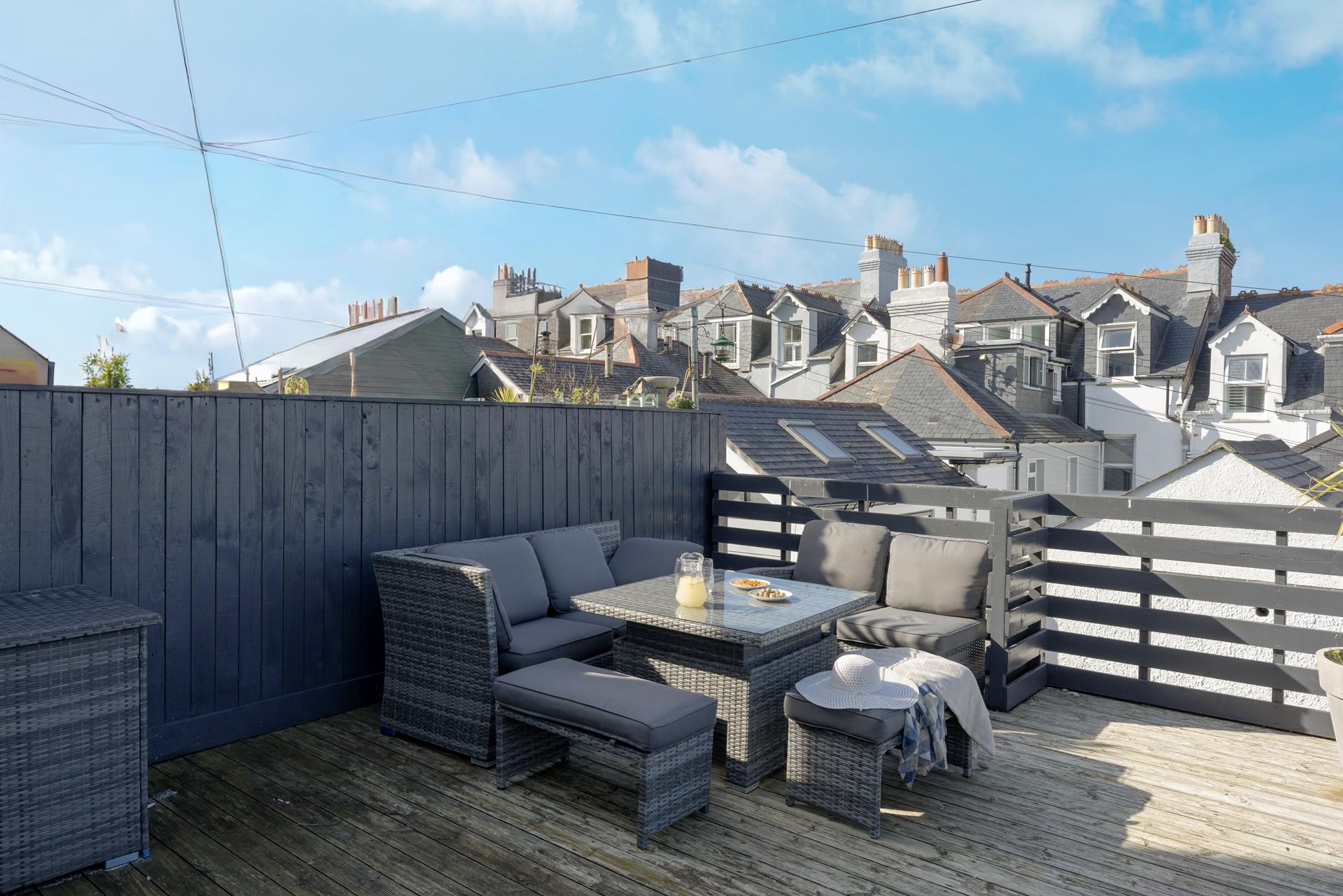 Enjoy al fresco meals on the patio.