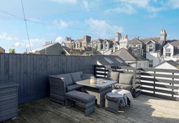 Enjoy al fresco meals on the patio.