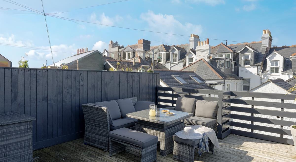 Enjoy al fresco meals on the patio.