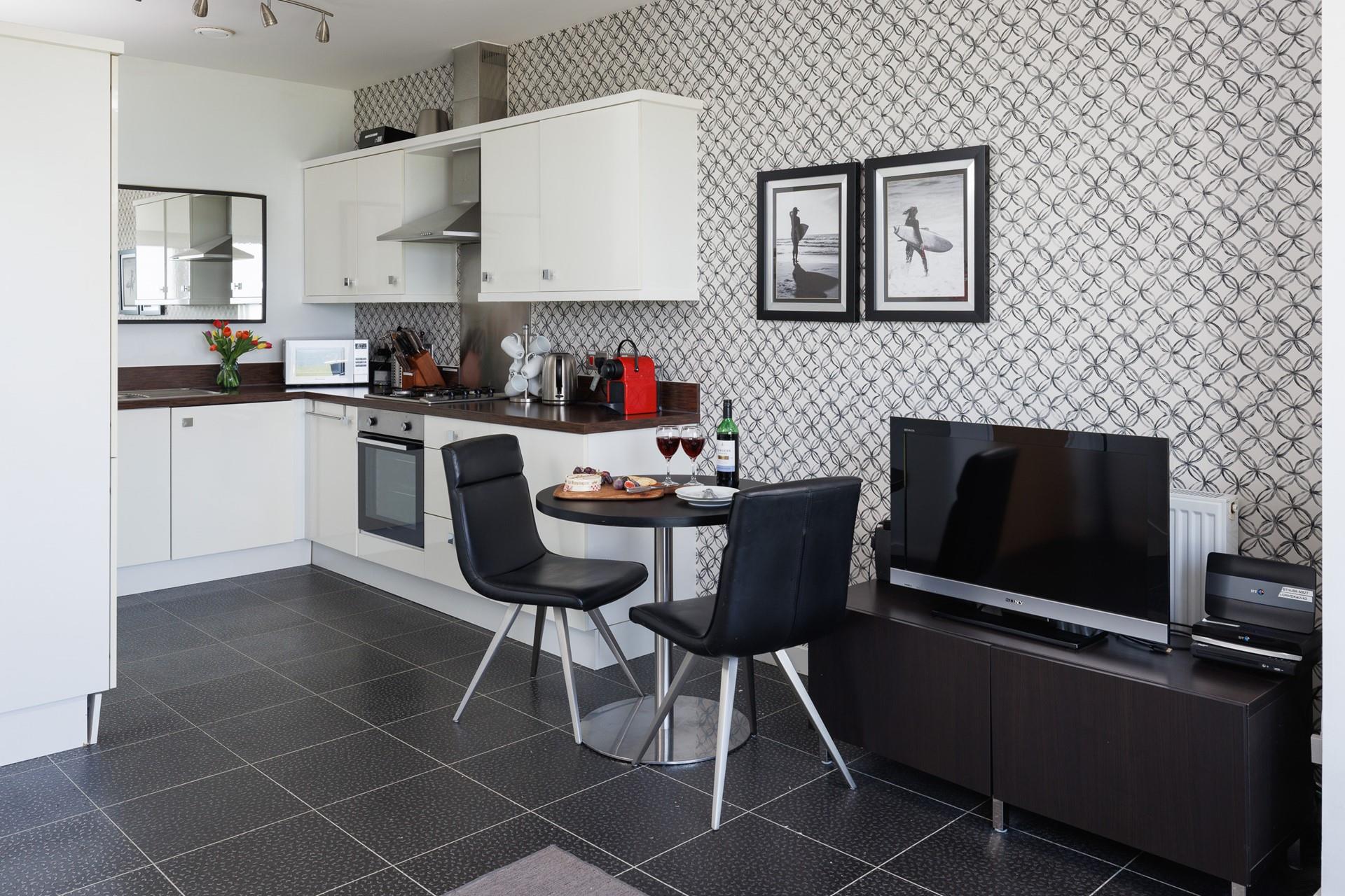The kitchen is well-equipped with all you need.