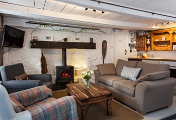 On chilly evenings cuddle up in your cosy cottage in front of the fire with a hot chocolate.