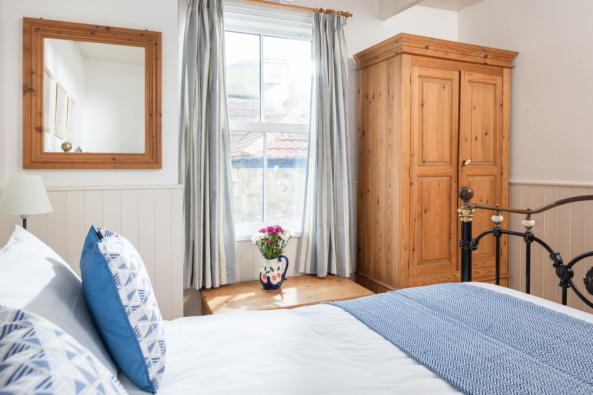 A soothing colour palette encourages you to relax and drift off to sleep.