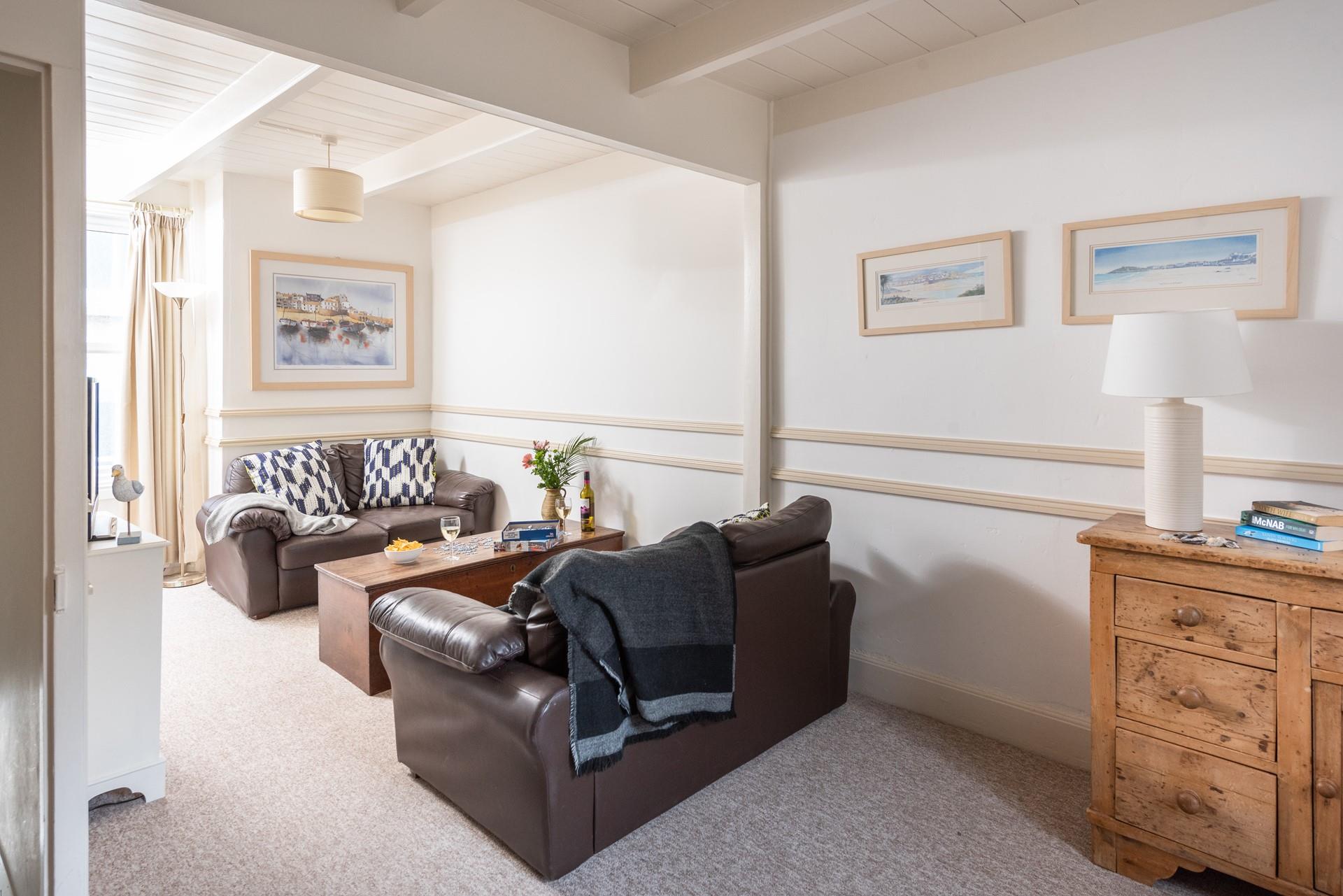 Homely furniture has created a welcoming feel that encourages you to relax.