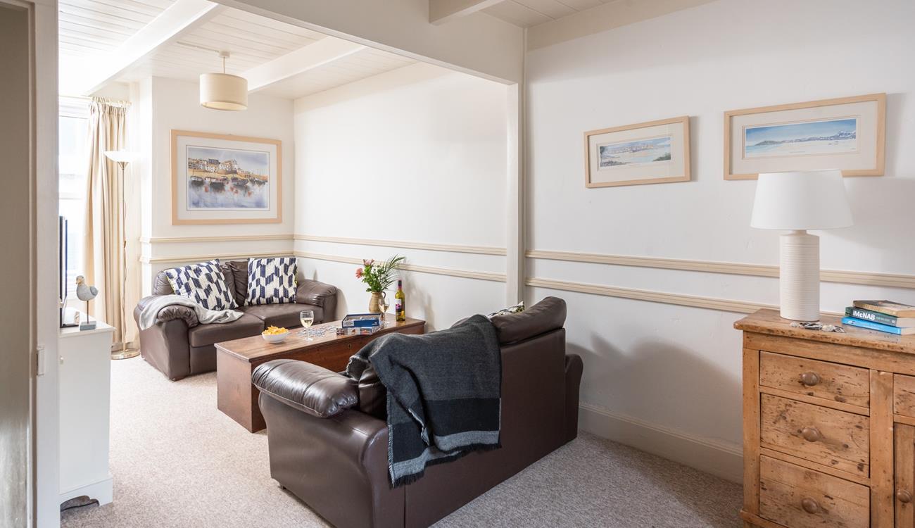 Homely furniture has created a welcoming feel that encourages you to relax.