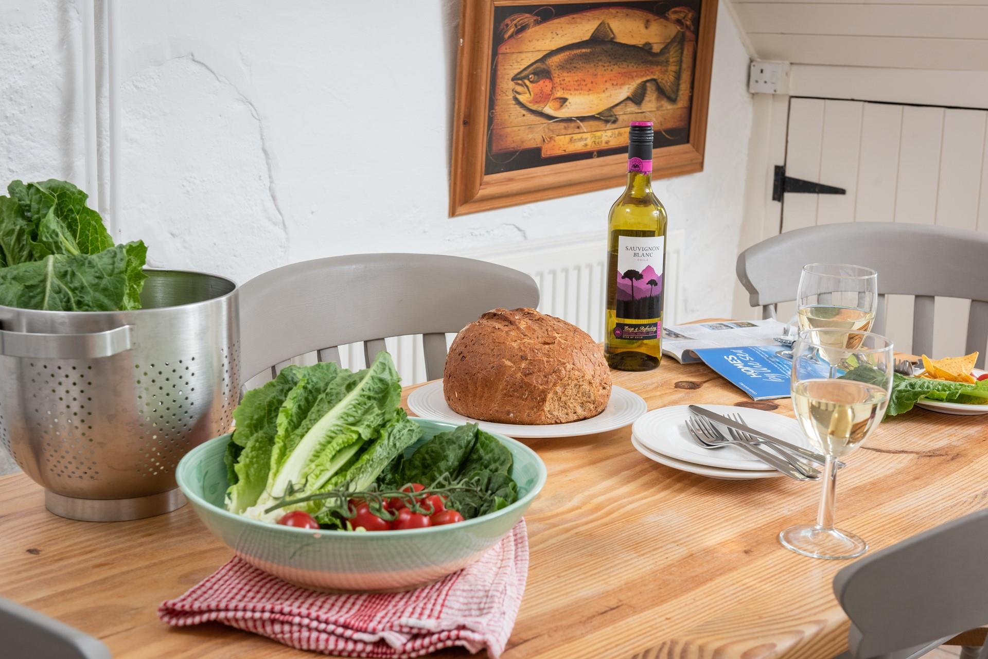 Wander into St Ives and treat yourself to some fresh produce from a local deli.