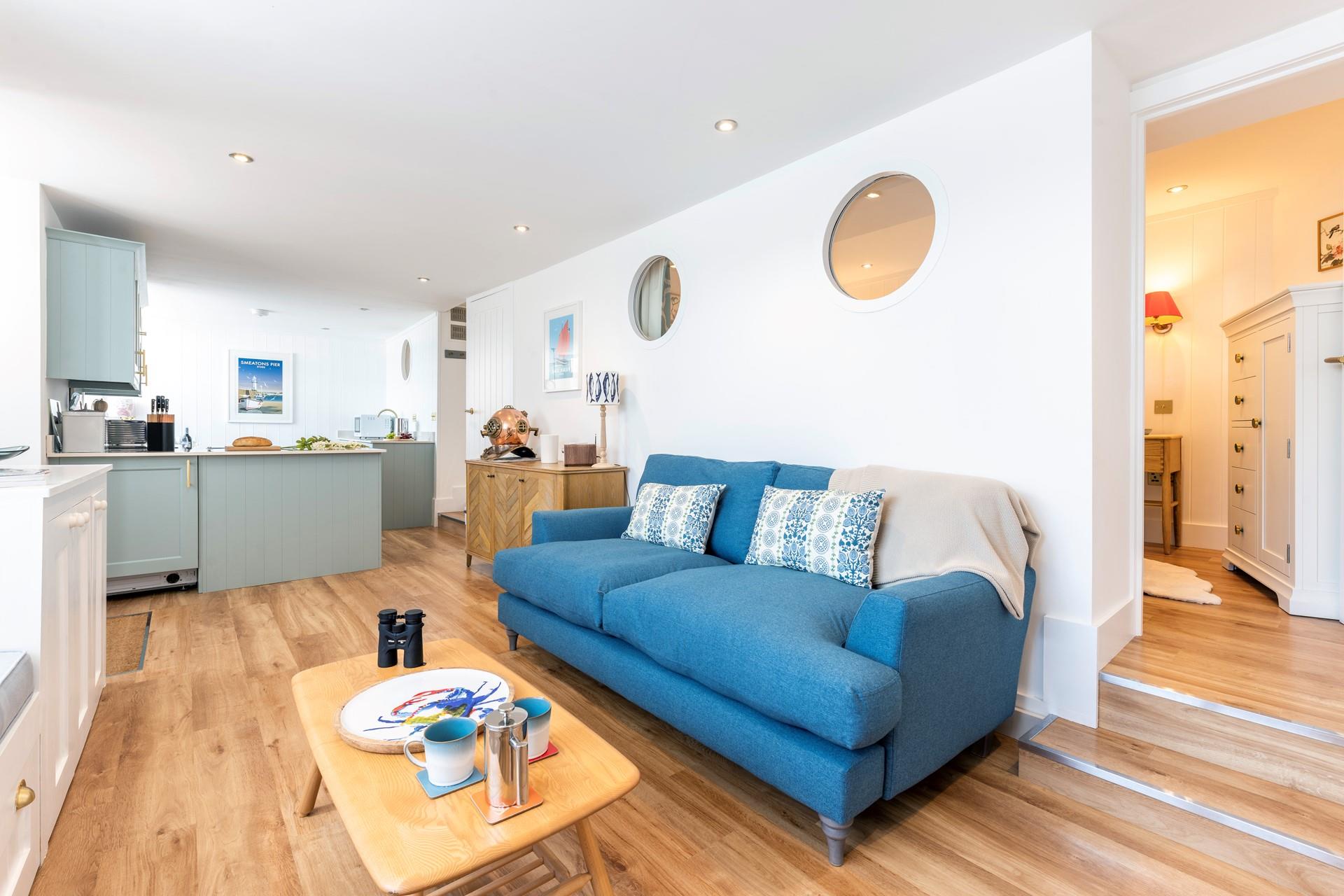 Put your feet up after a day on the tropical white sands of Porthminster Beach.