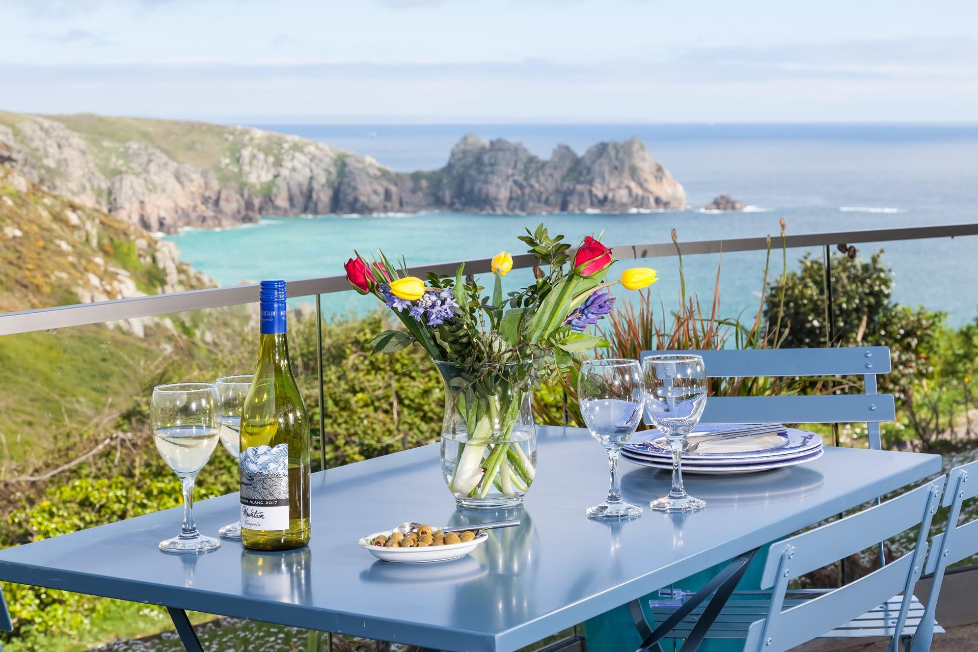 Pop open a bottle of wine to sip as the sun goes down. 