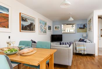 Make the most of time together in the open plan living area.