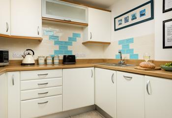 The kitchen is well-equipped with all you need.