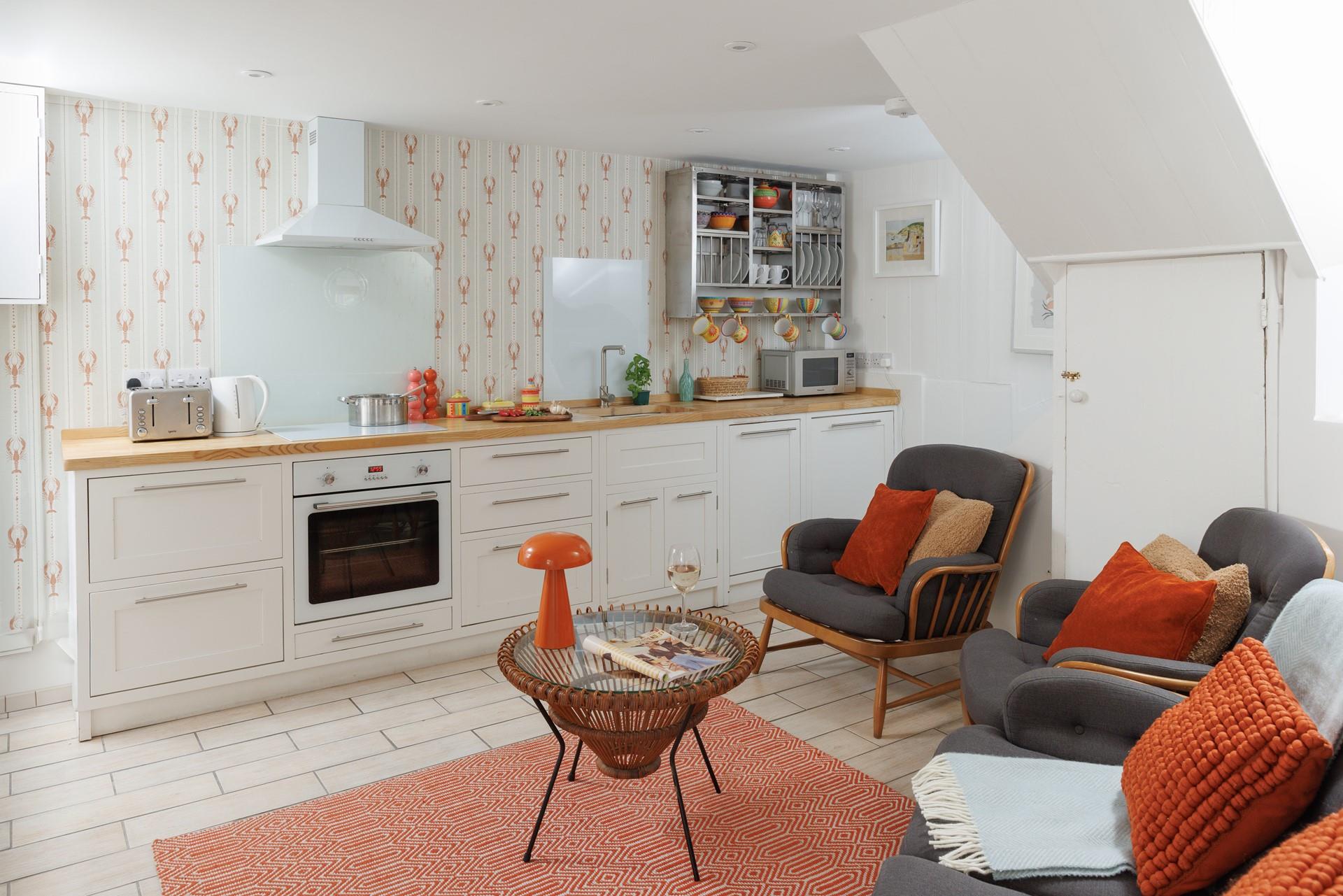 Cook up a storm in the well-equipped modern kitchen.