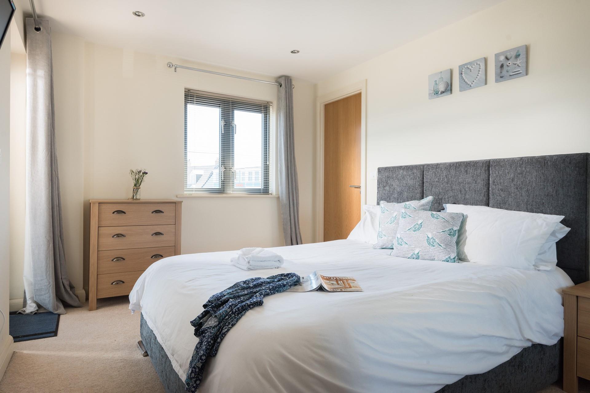 Bedroom 1 has a sumptuous king size bed to tuck into each night.