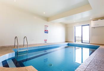 On rainy days, take a dip in the communal pool, included with the apartment.