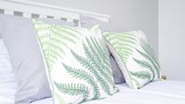 Sink into the soft sheets for a dreamy night's sleep.