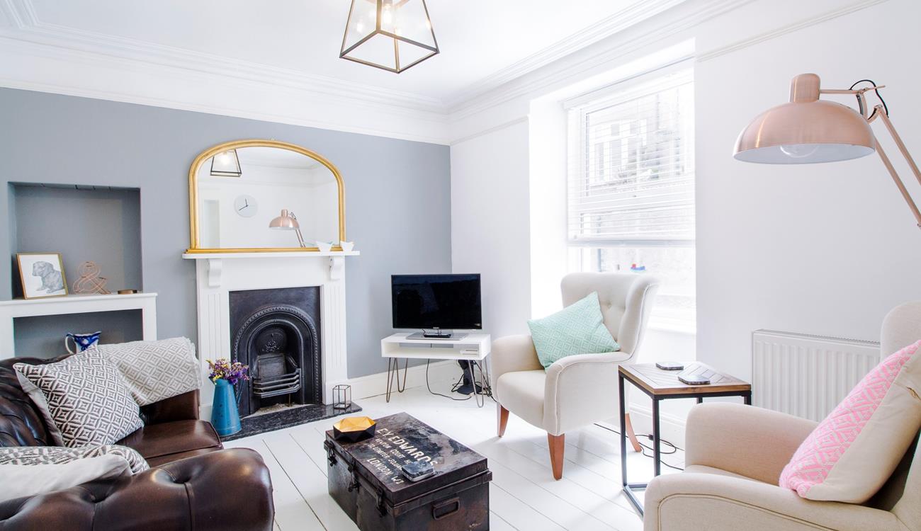 The beautiful sitting room is a cosy base for the whole family to spend evenings together.