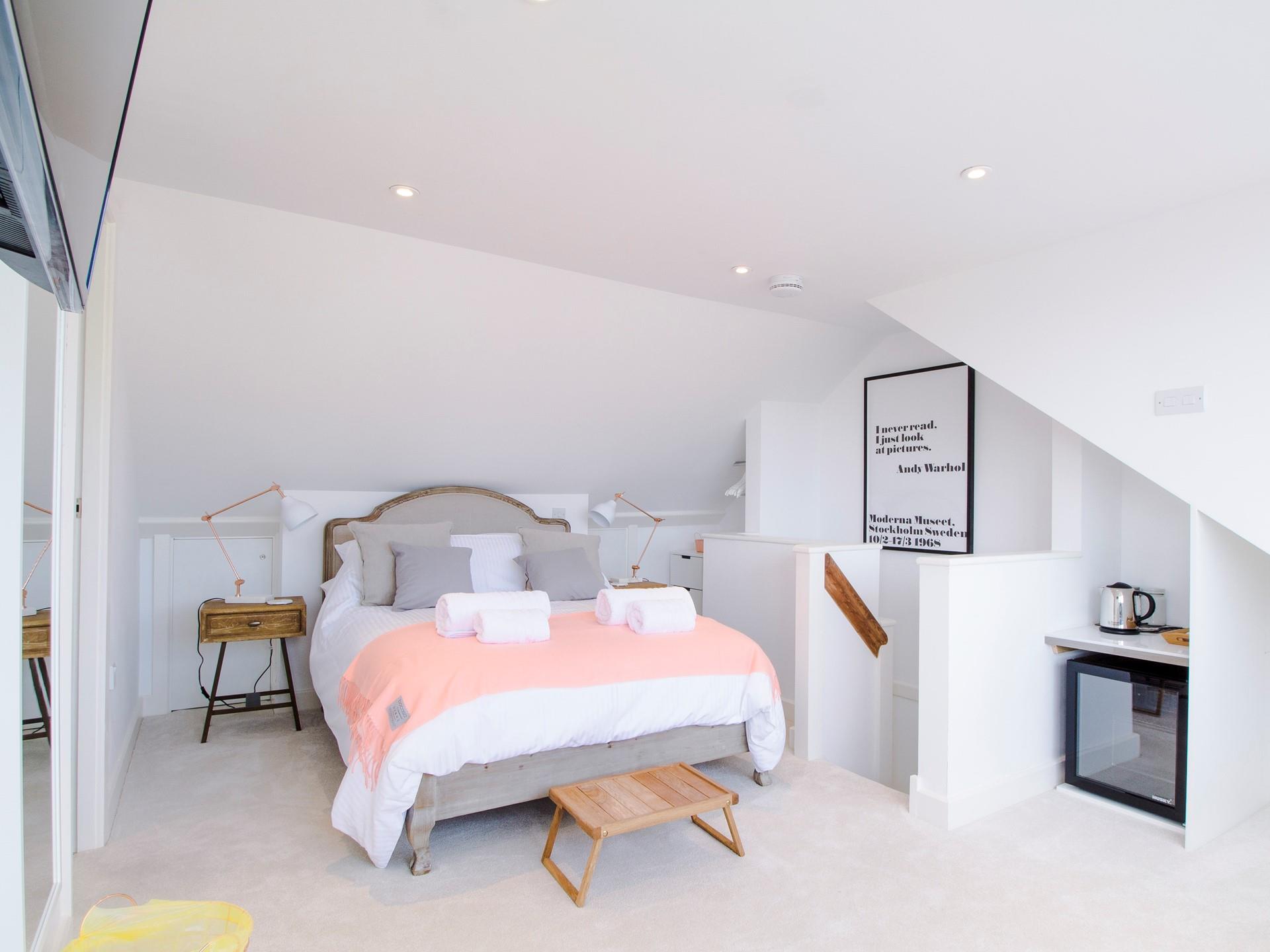 Soft sheets and beautiful interiors await you.