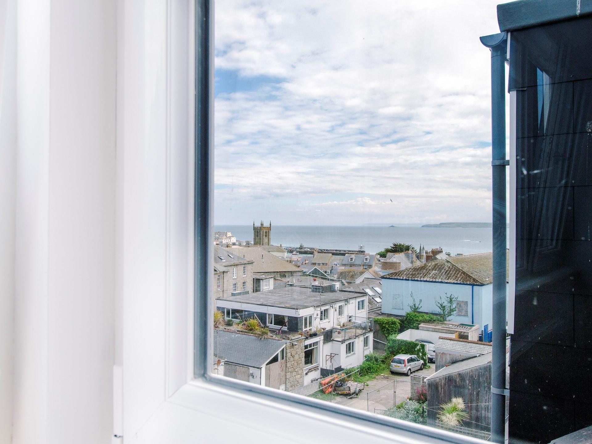 Enjoy sea views across to Godrevy Lighthouse.
