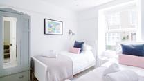 The twin beds are perfect for children or adults.