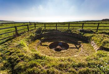 The fantastic fire pit is ideal for late summer evenings toasting marshmallows and watching the stars!