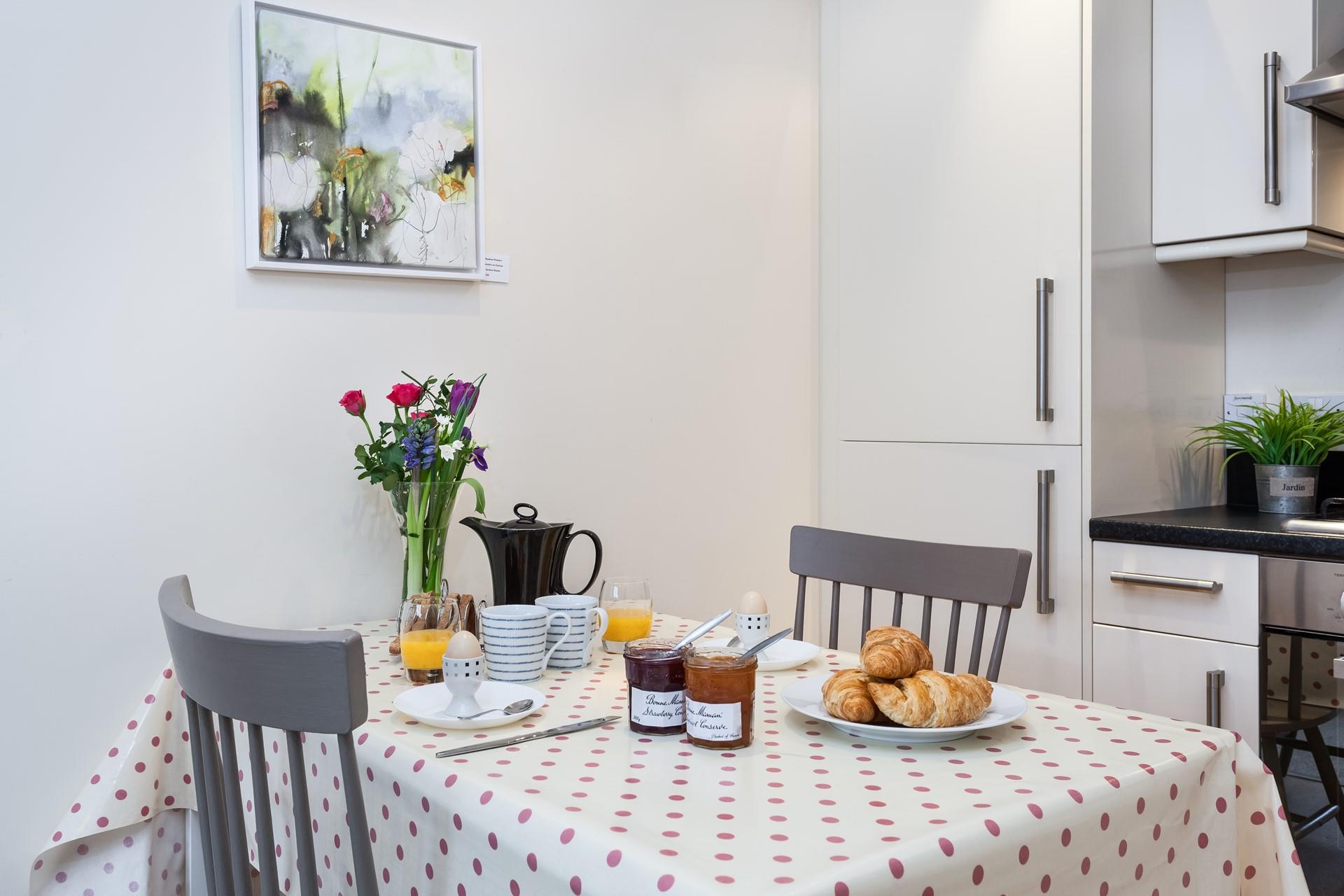 Pop down to a local bakery and grab yourself some fresh pastries to enjoy with Cornish butter.