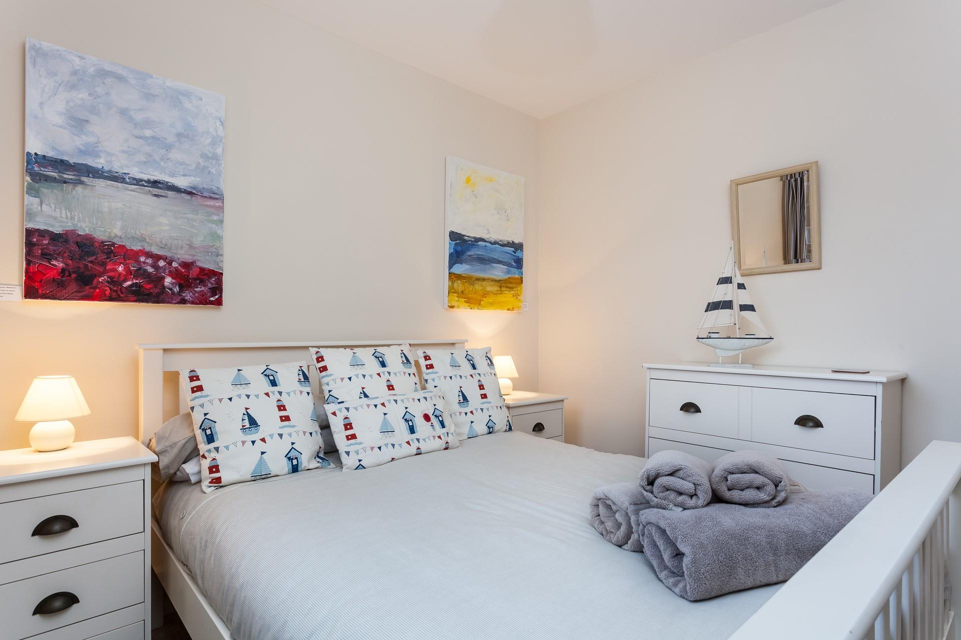 After a busy and fun-filled day exploring St Ives, snuggle up in the sumptuous bed.