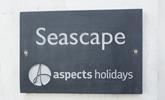 A classic Aspects Holidays slate sign helps make the property easy to find. - Thumbnail Image