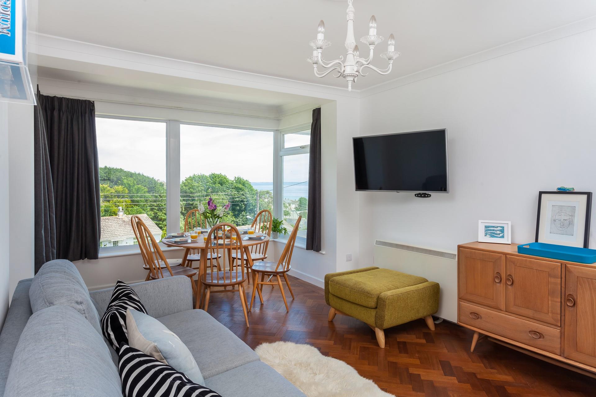 Cosy up on the sofa for a family movie night.