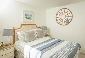 After a fun-filled day exploring St Ives, snuggle down in this sumptuous bed.