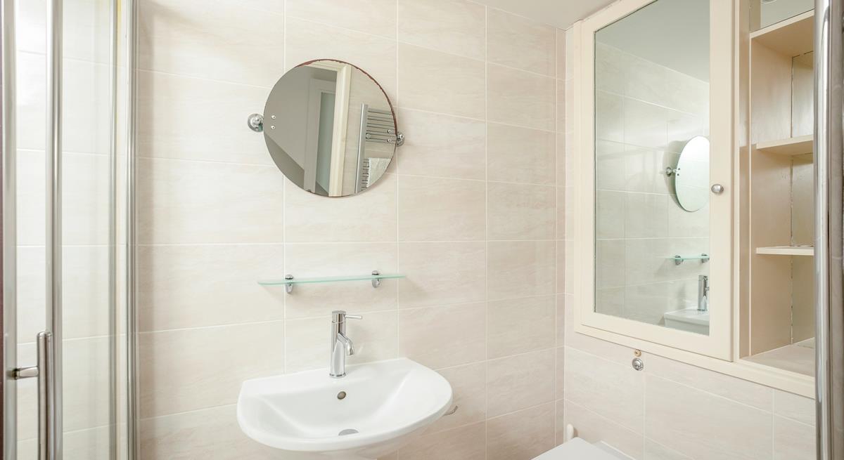 Get ready for the day in the shower room.