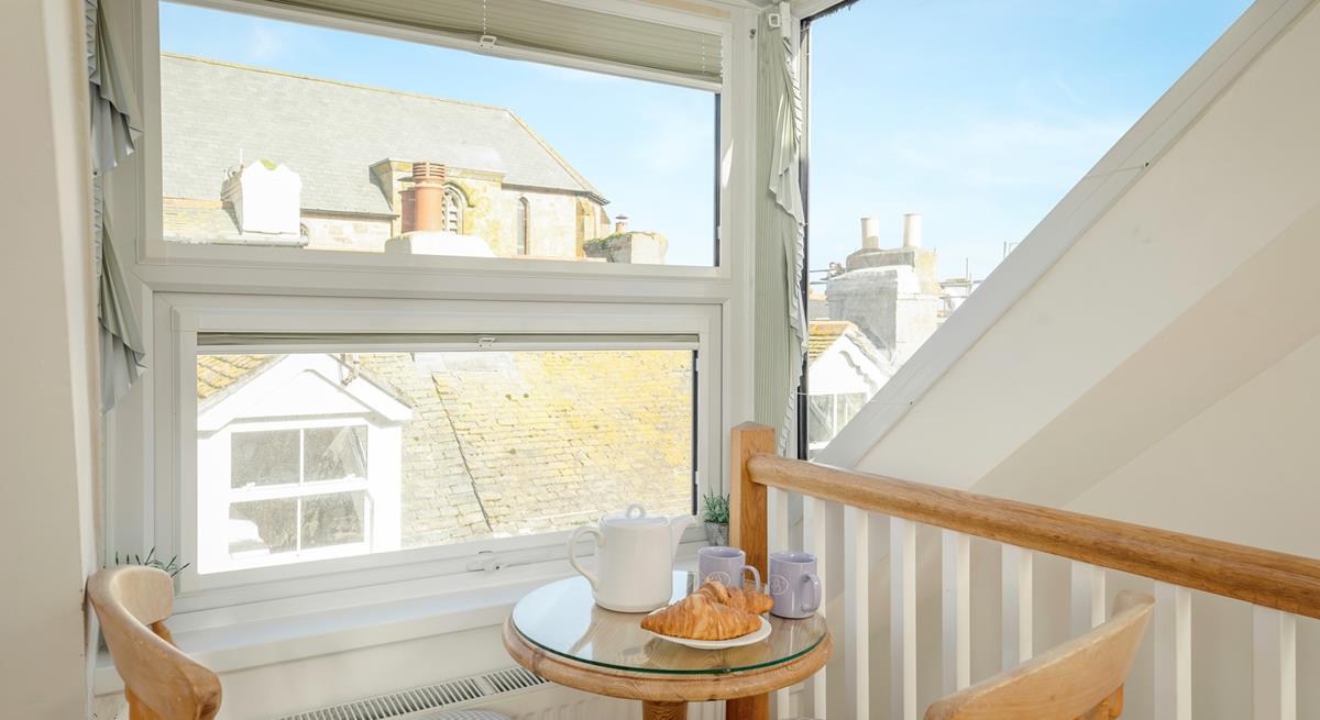 Tuck into warm buttery pastries to start the day.