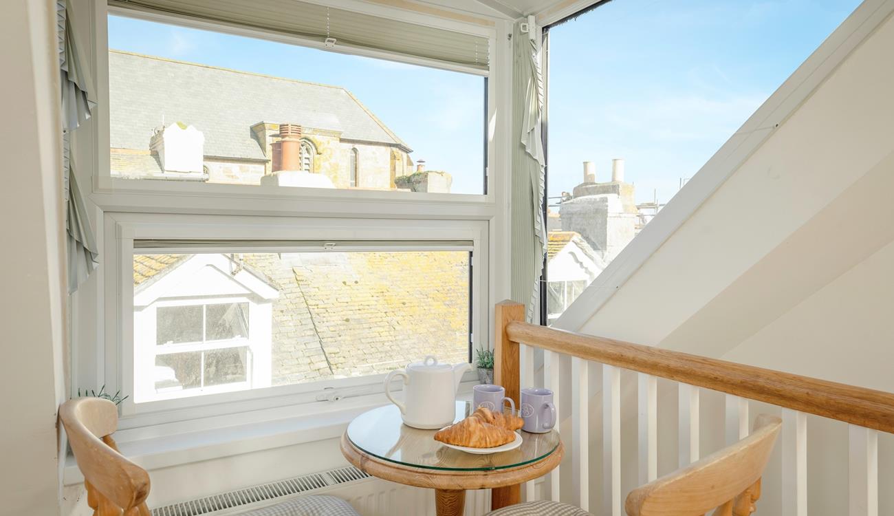 Tuck into warm buttery pastries to start the day.