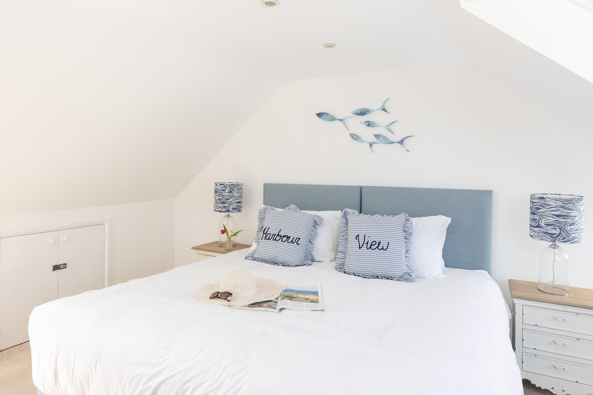 Enjoy a slow start to your morning with some reading in bed.