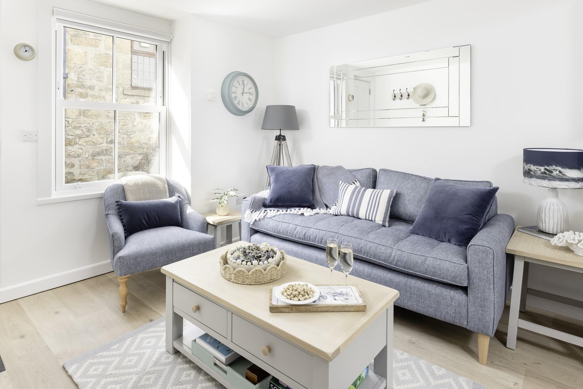 Lounge on the sofa with a book after a day of exploring. 