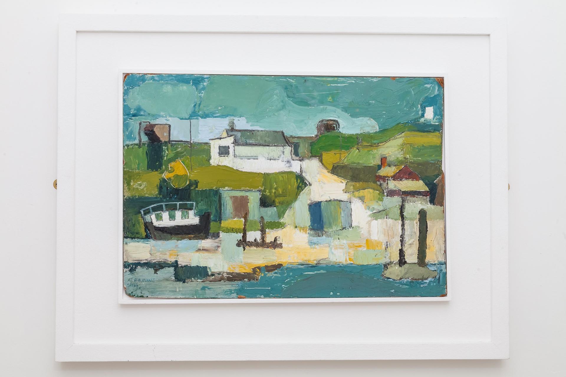 Contemporary artwork can be found throughout the property. 