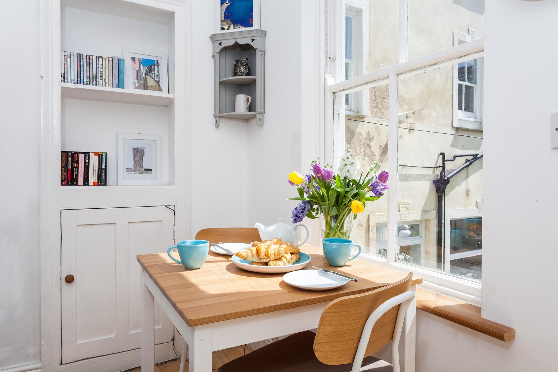 Enjoy a spot of breakfast in the morning sunshine whilst you plan your day's adventures.