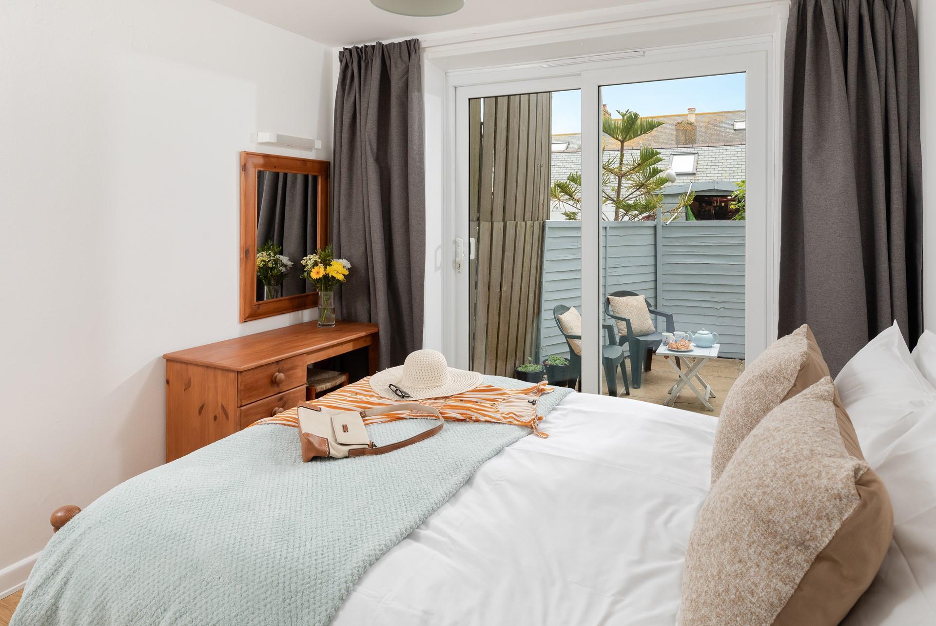 Slide open the patio doors and let the sunshine in.