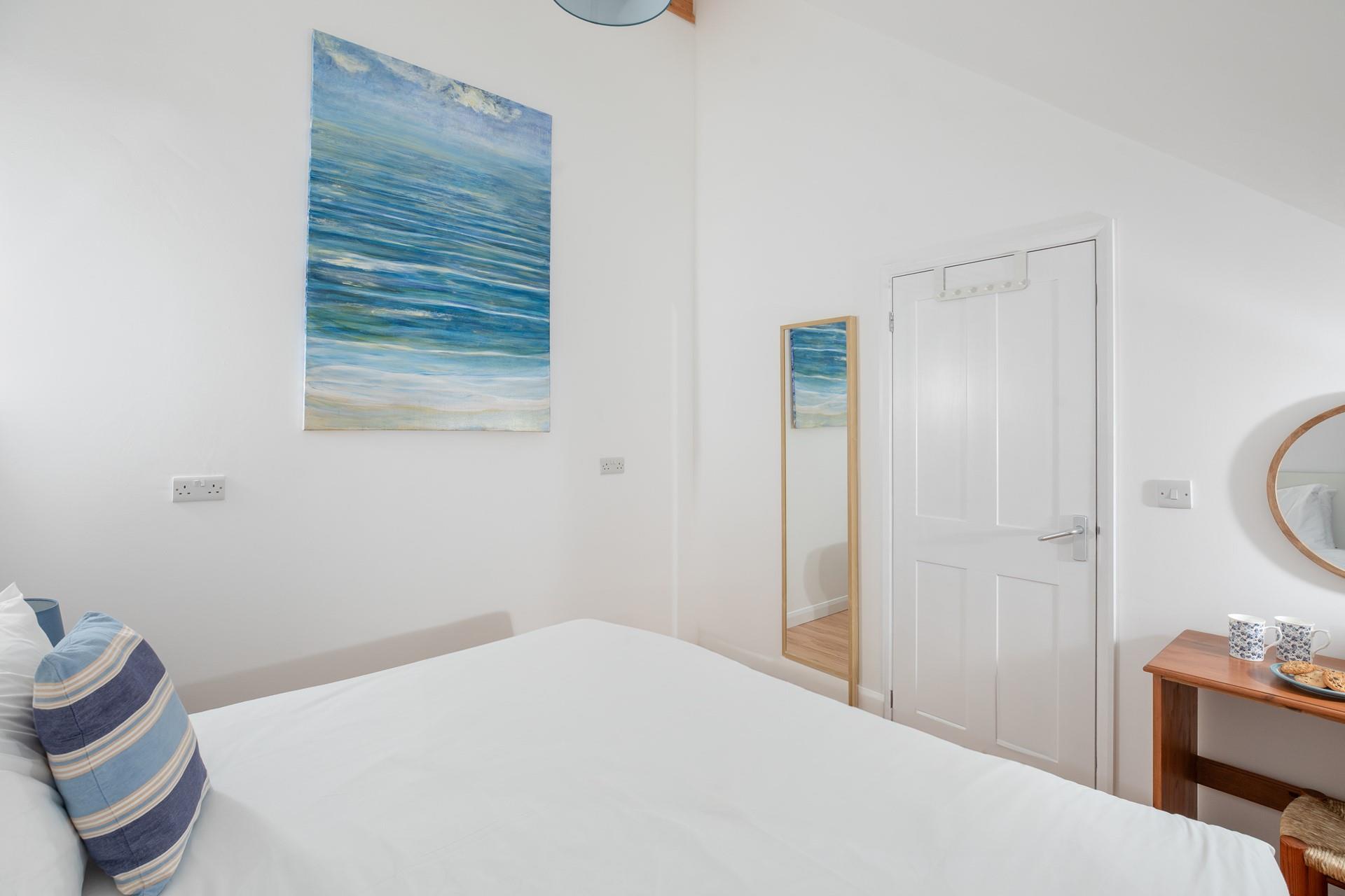 Wake up and sip your coffee in the comfortable bed.