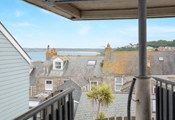 Gaze out at the sea views across the rooftops.
