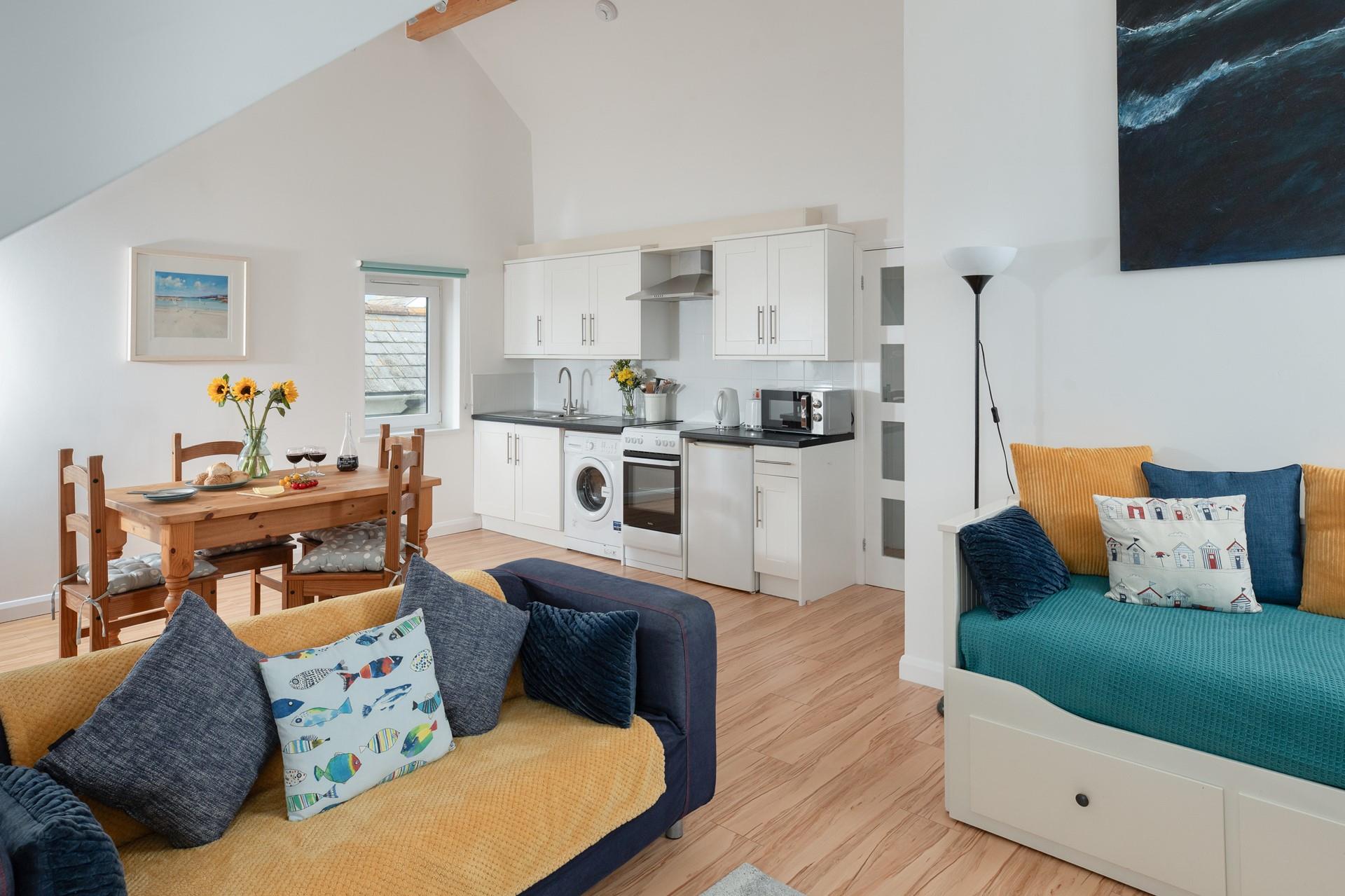 Dormer windows add a fantastic sense of character and allow guests to make the most of the stunning views.